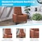 Flash Furniture Modern Cognac Brown LeatherSoft Pushback Recliner SG-SX-80415N-BR-GG - alternate 9